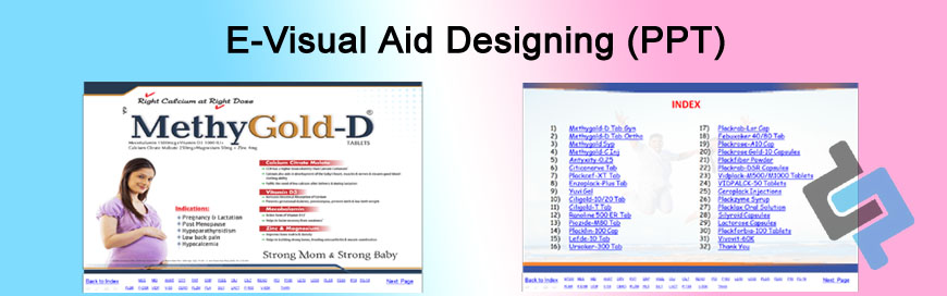 Pharma E-Visual Aid (PPT) Designing